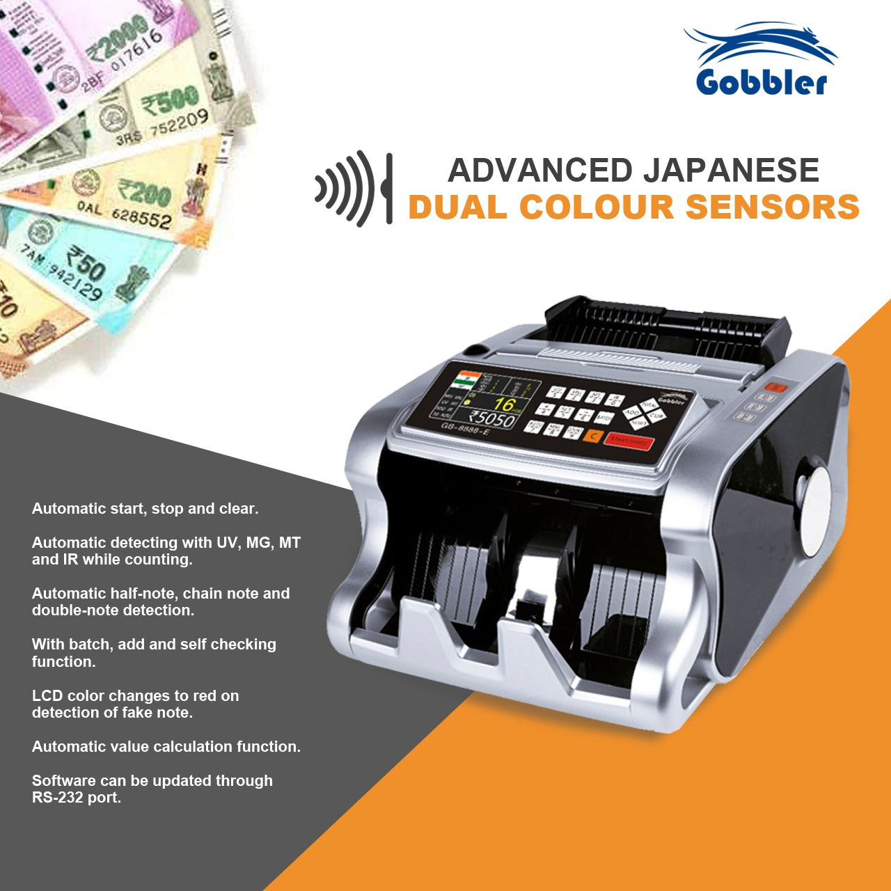 GB-8888-E Mix Note Value Counting Machine