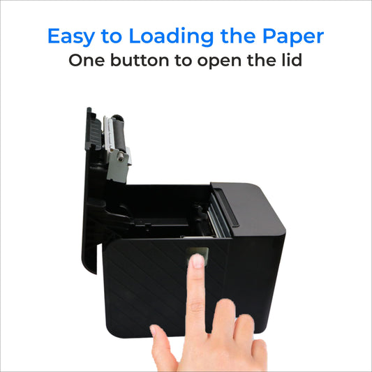 80mm Thermal Printer with Auto Cutter - USB + LAN