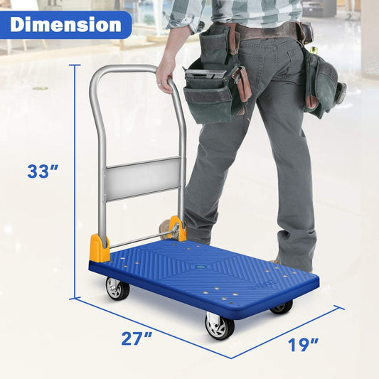 Platform Trolley with PP Frame - 200KG (Blue)