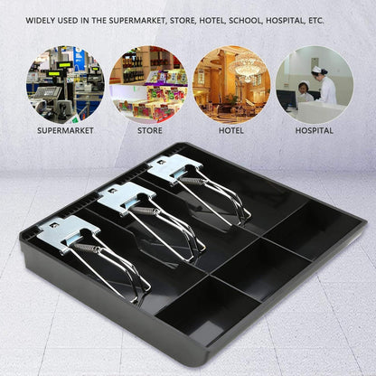 Cash Tray with Metal Clips - 3 Note 3 Coin