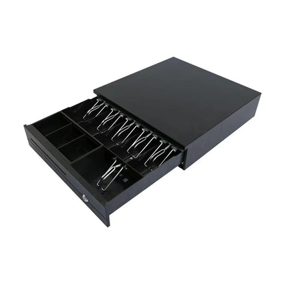 Electronic Metal Cash Drawer for POS - 6 Note 3 Coin Black