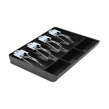 Cash Tray with Metal Clips - 4 Note 3 Coin