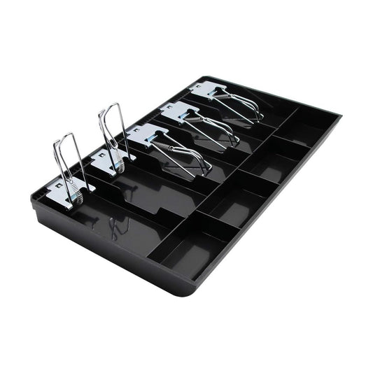 Cash Tray with Metal Clips - 5 Note 4 Coin