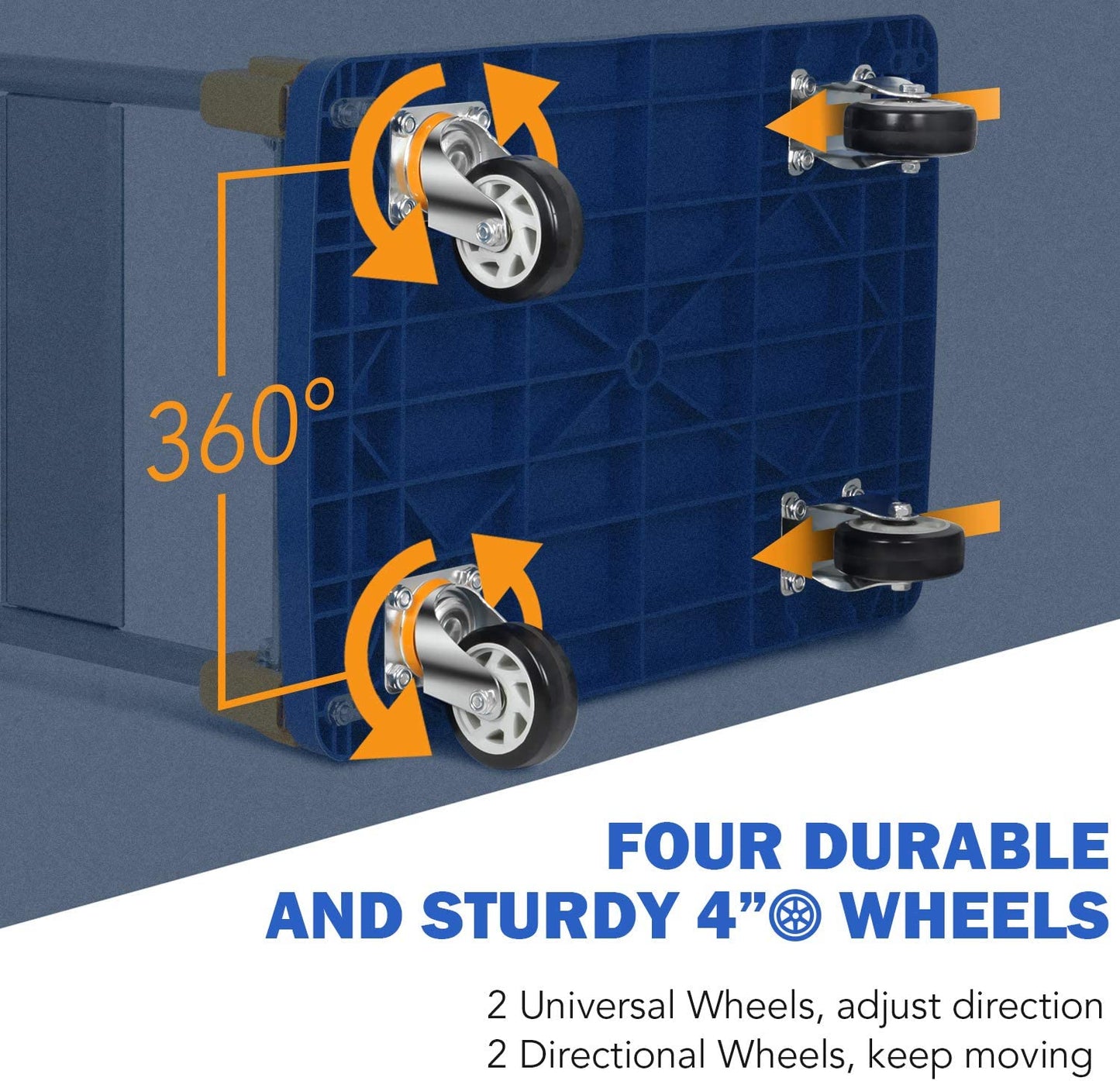 Platform Trolley with PP Frame - 200KG (Blue)