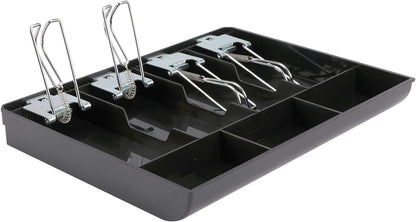 Cash Tray with Metal Clips - 4 Note 3 Coin