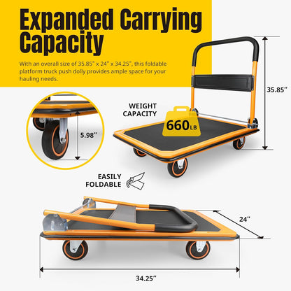Platform Trolley with No Slip Platform