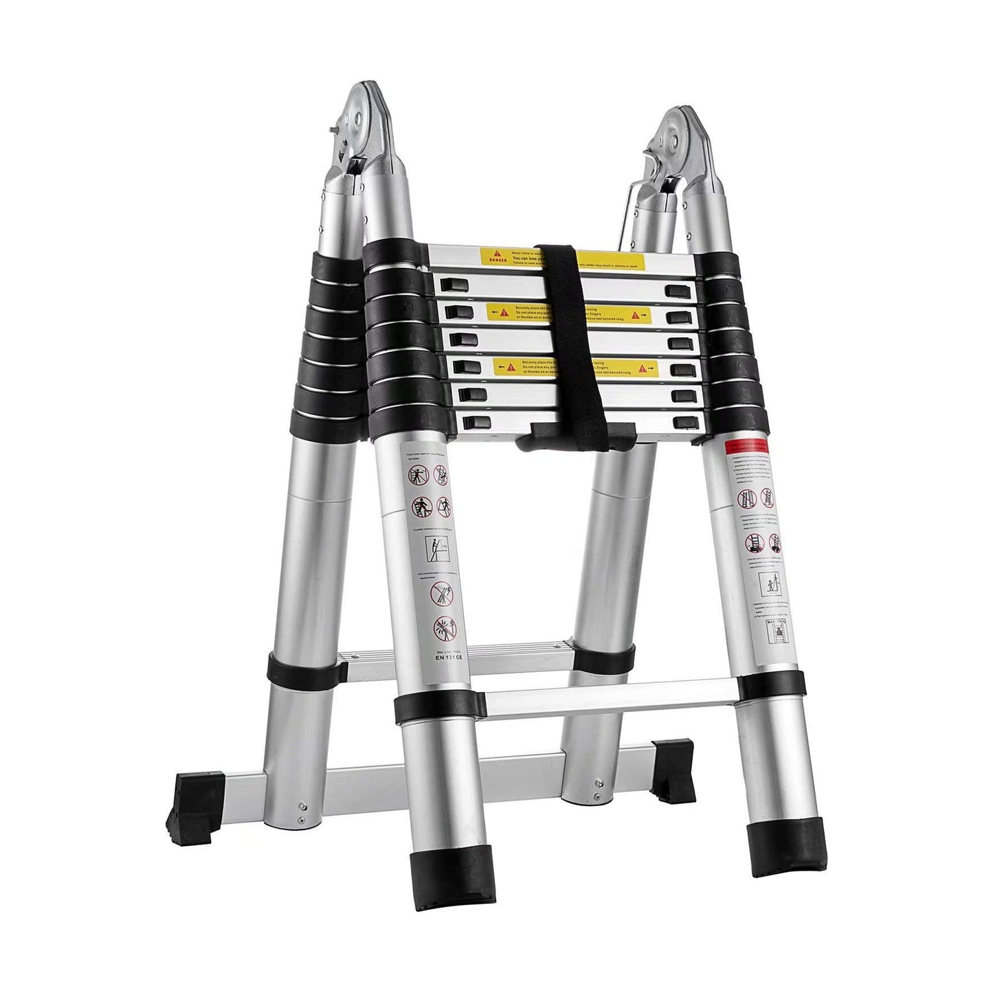 A-Type Folding Telescopic Ladder - Aluminium