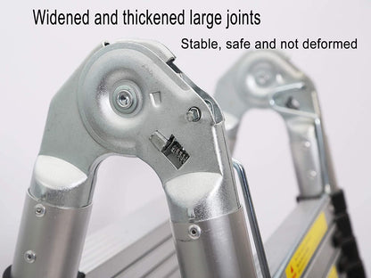 A-Type Folding Telescopic Ladder - Aluminium