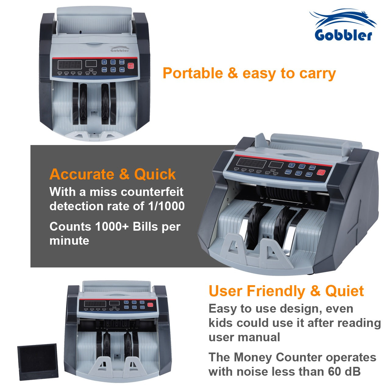 GB-4388-MG Note Counting Machine - Black