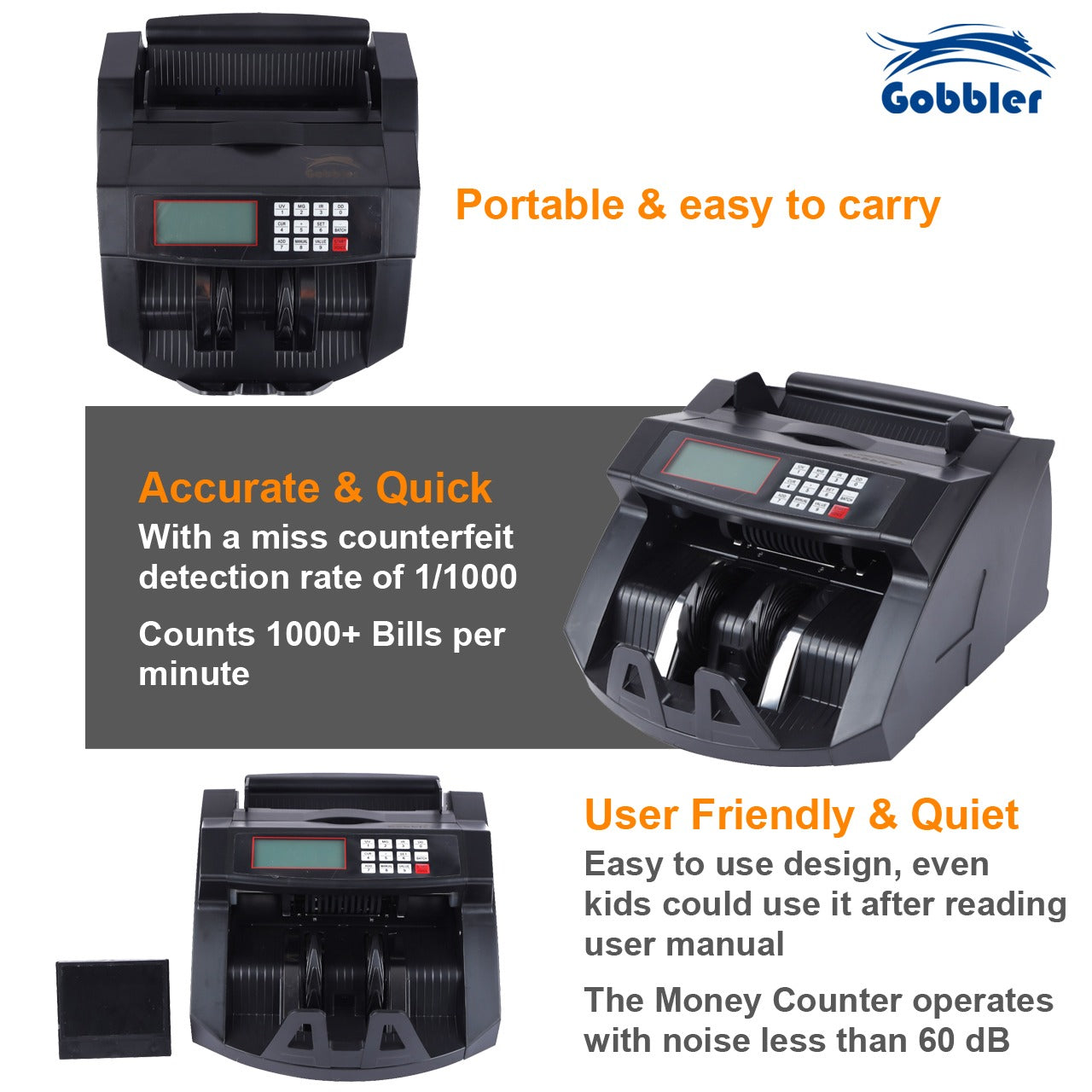 GB-5388-MG Note Counting Machine - Black