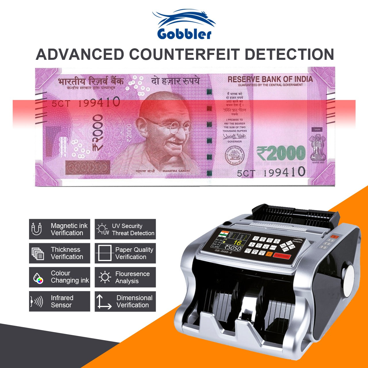 GB-8888-E Mix Note Value Counting Machine