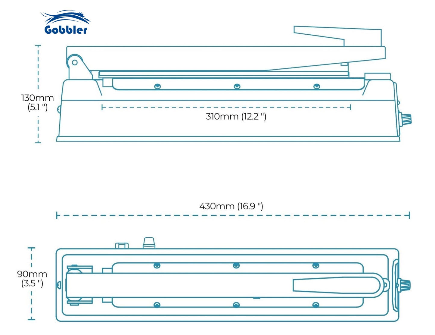 Impulse Heat Sealer for Plastic Bags - 12 inch (300mm)