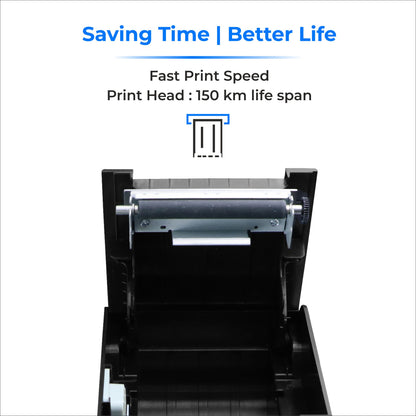 80mm Thermal Printer with Auto Cutter - USB + LAN