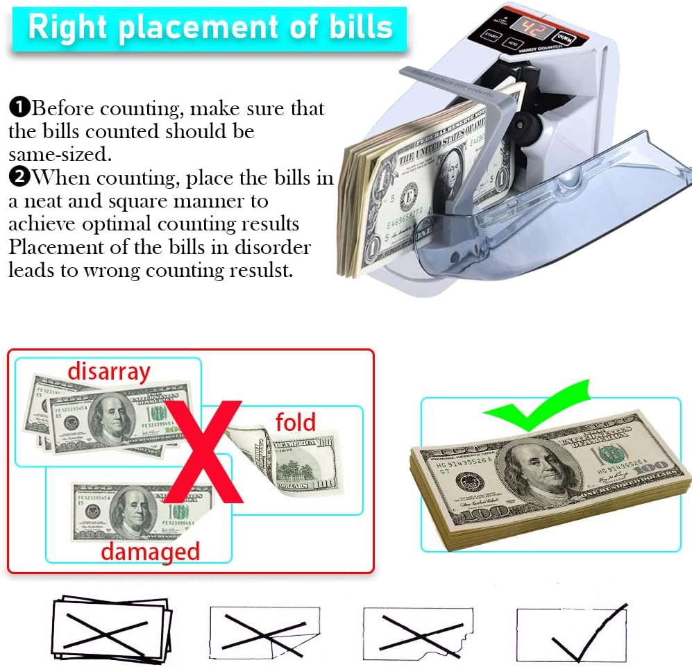 Mini Portable Note Counting Machine