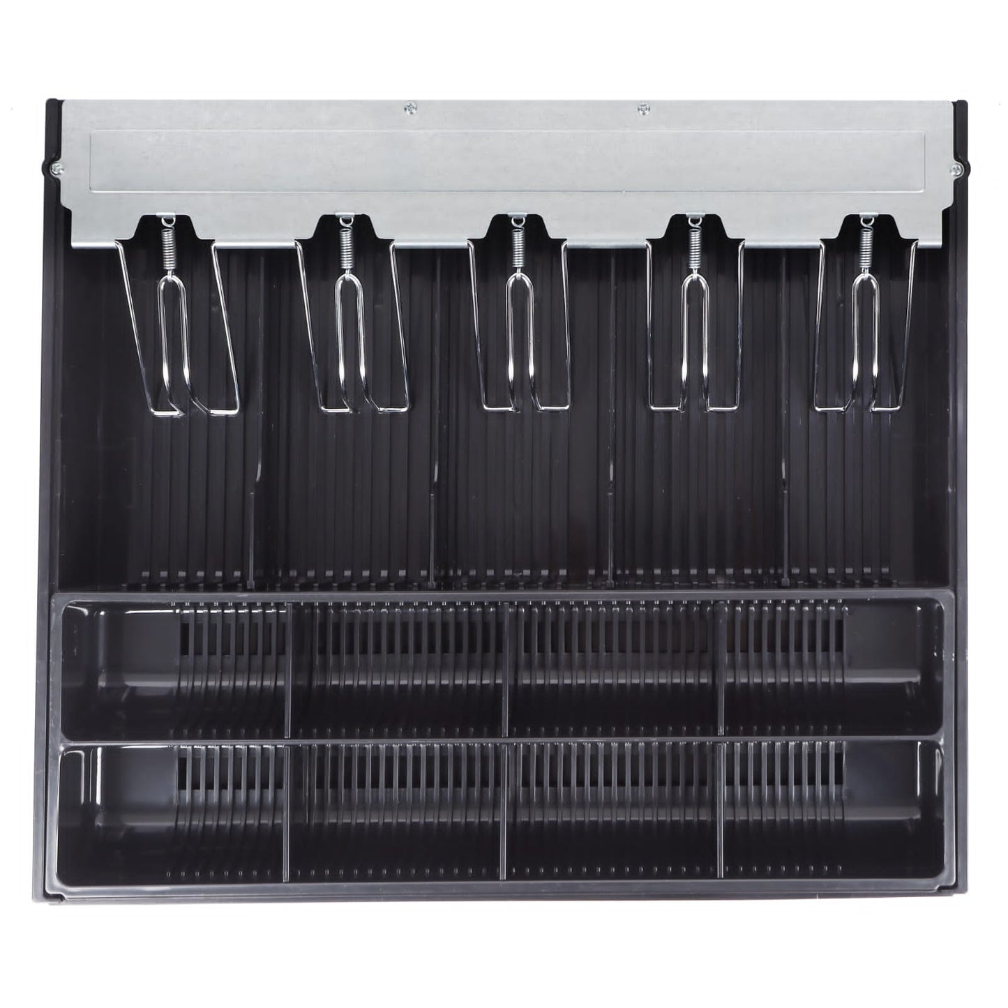 Cash Tray with Metal Clips - 5 Note 8 Coin