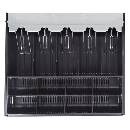 Cash Tray with Metal Clips - 5 Note 8 Coin