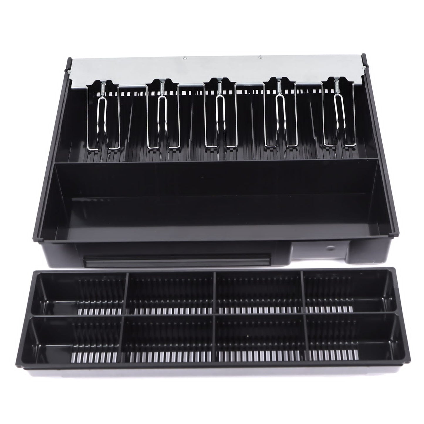 Cash Tray with Metal Clips - 5 Note 8 Coin