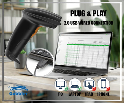 1D Barcode Scanner - Wired