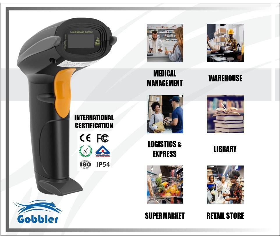 1D Barcode Scanner - Wired
